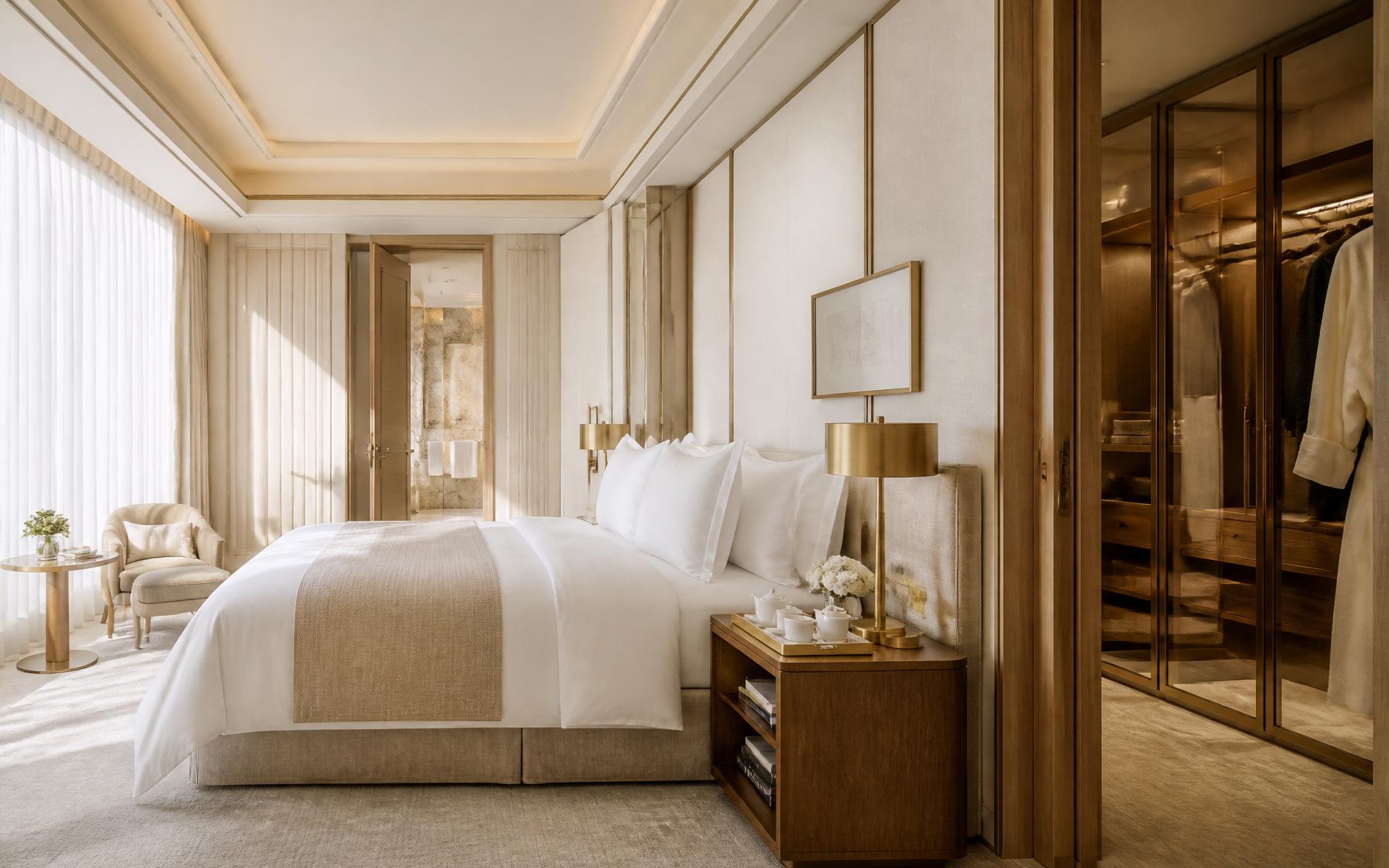 Luxury hotel suite interior